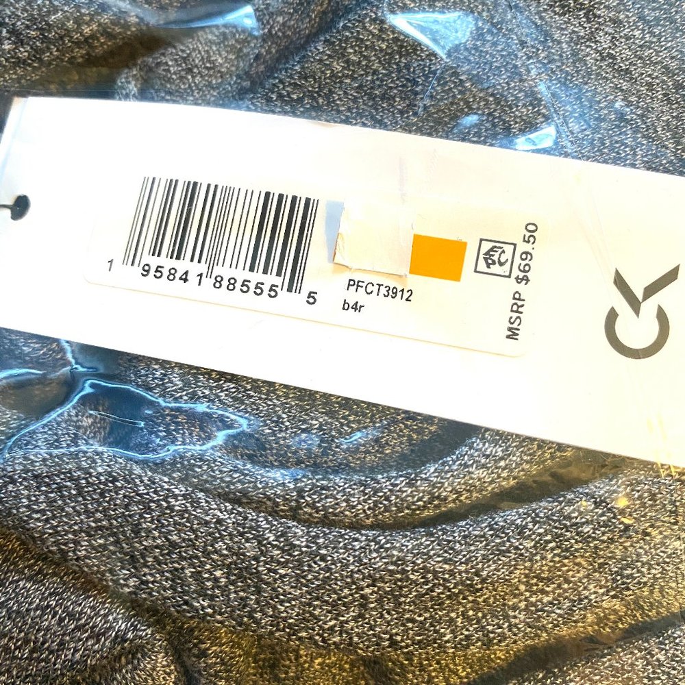 😳SALE😳 Calvin Klein PFCT3912 Women Face Mask Funnel Neck Gray Hoodie Cotton CK - Picture 6 of 6
